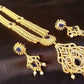 Blue AD Bridal Long Necklace Set