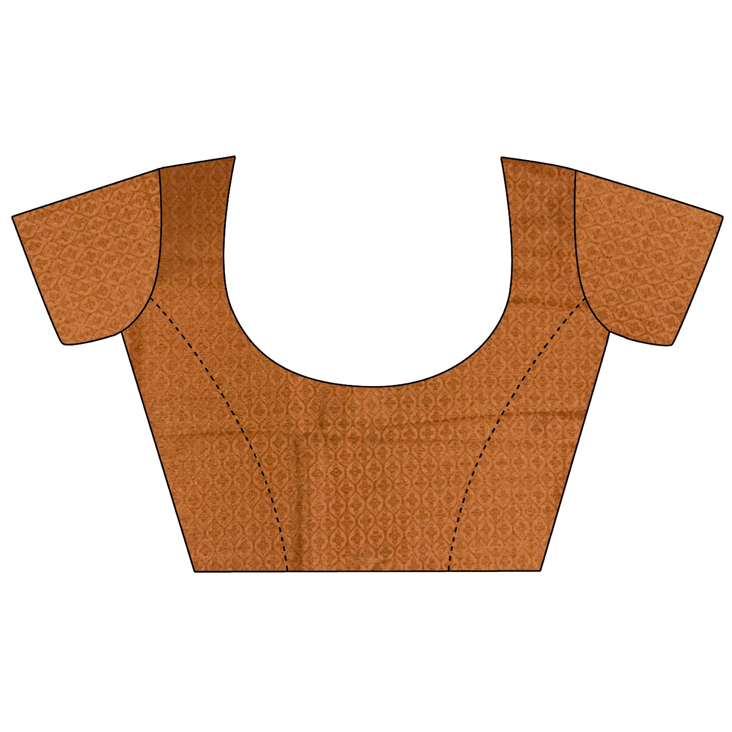 Joban Fashion Orange Banarasi Soft Lichi Silk Checks & Woven Saree | Swadesiicart