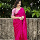 Rani Silk Blend Ethnic Motifs Saree with Unstitched Blouse - Hiral Fashion | Swadesiicart
