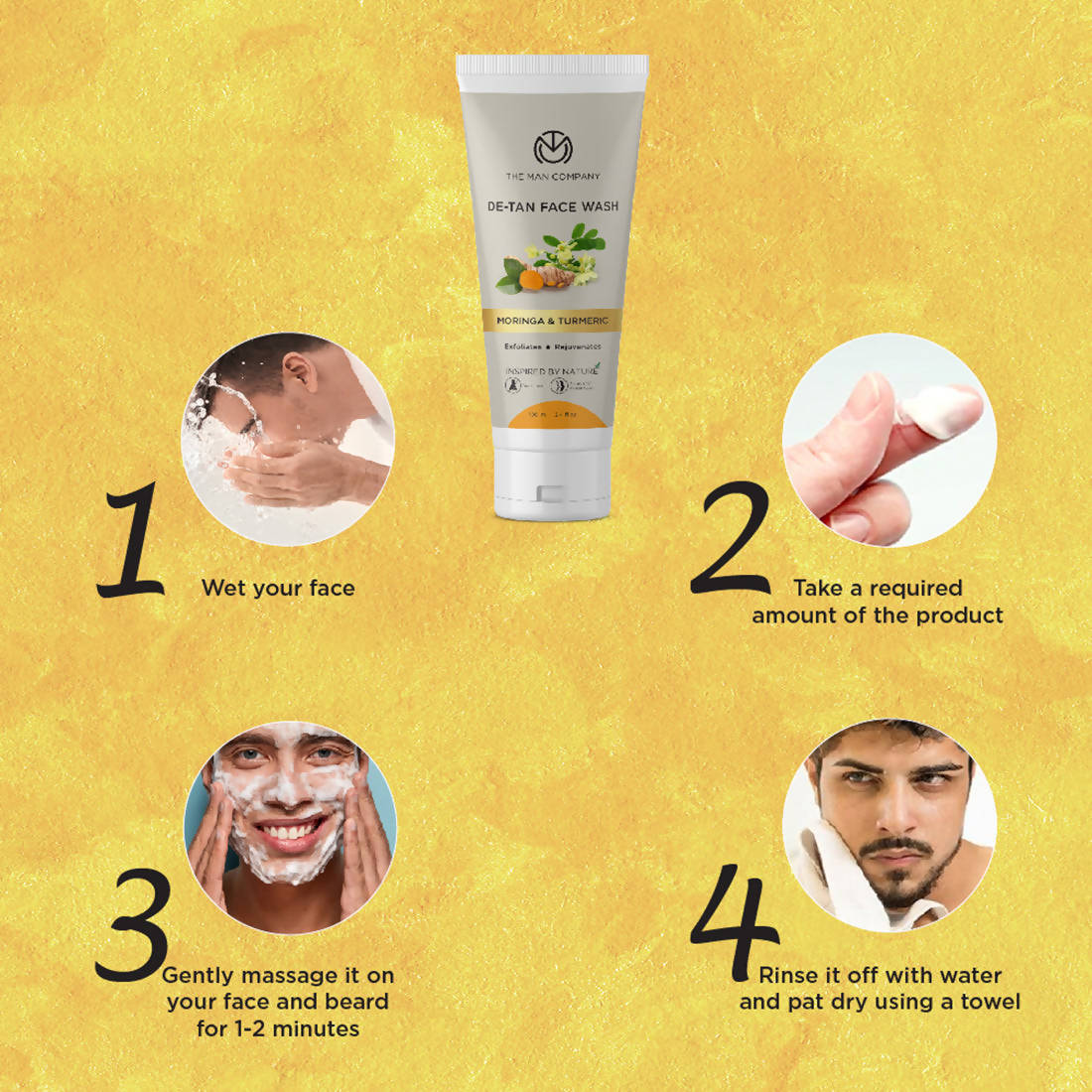 The Man Company De-Tan Face Wash - Swadesiicart