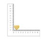 Golden Heart Studs - Ruby Raang | Swadesiicart