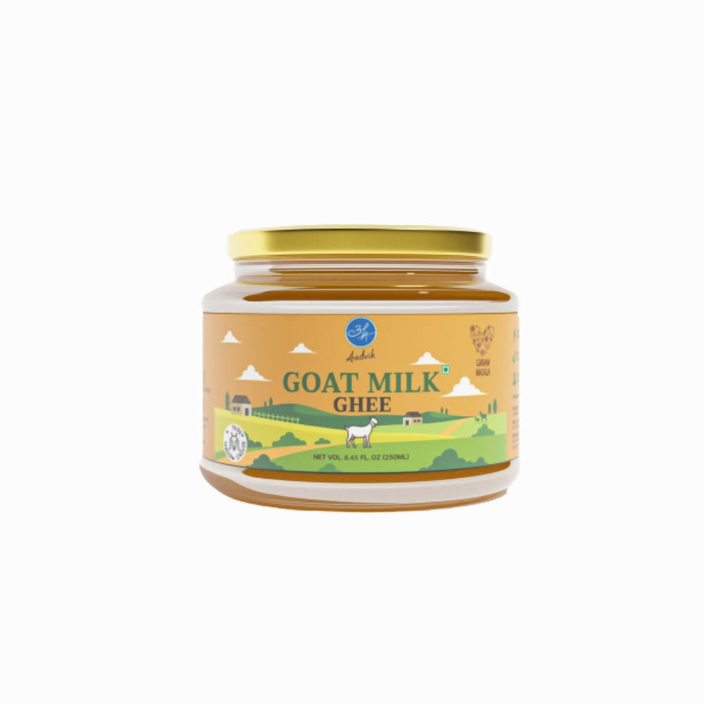 Aadvik A2 Goat Milk Ghee Infused with Garam Masala | Naturally Fed Goats Ghee | Authentic Indian Aromas | Swadesiicart