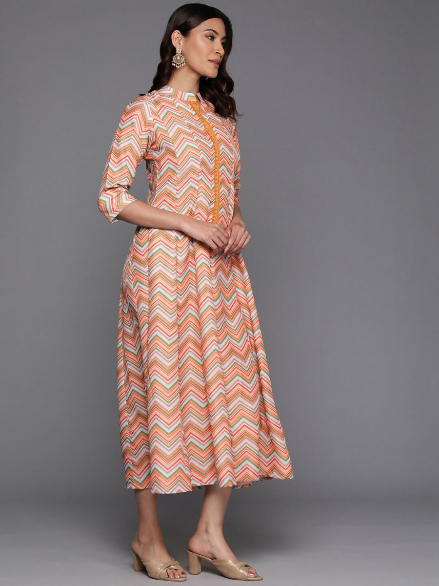 Ahalyaa Women's Traditional wear Ethnic Dress - Multi Color | Swadesiicart