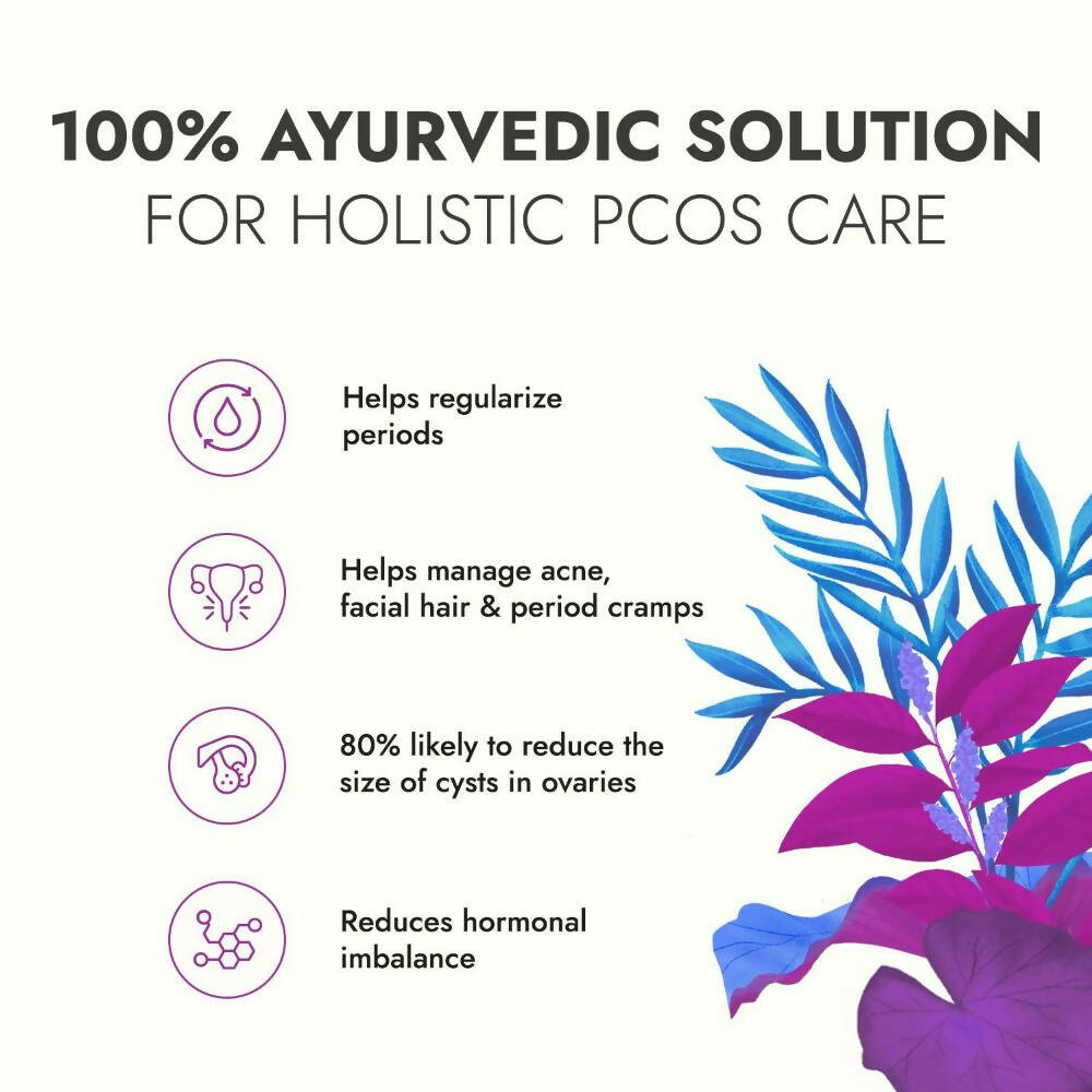 Kapiva Her Foods PCOS Care Tablets | Ayurvedic Hormonal Balance Supplement for Women - Swadesiicart