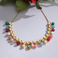 Kundan Necklace (Multi Color) - Ruby Raang | Swadesiicart