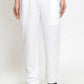 Jompers Men White Solid Pyjamas | Swadesiicart