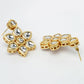 NVR Women's Gold-Polished Kundan 2 Layered Handcrafted Jewellery Sets With Drop Earrings - NR Retail-NVR