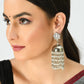 Mominos Fashion Johar Kamal Lotus Design Earrings With Pearls Jhumkas - Swadesiicart