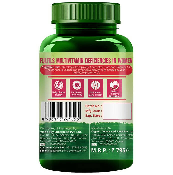 Himalayan Organics Whole Food Multivitamin For Women Capsules - Swadesiicart