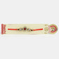NVR Men Set of 2 Gold-Toned Stone-Studded Rakhi With Roli Chawal | Swadesiicart