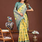 Shree Shyam Fashion Radiant Yellow Linen Cotton Patola Saree - Where Tradition Dances with Elegance