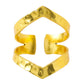 NVR Women Gold-Polished Adjustable Finger Ring | Swadesiicart