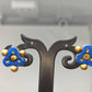 Terracotta Ear Studs-Blue