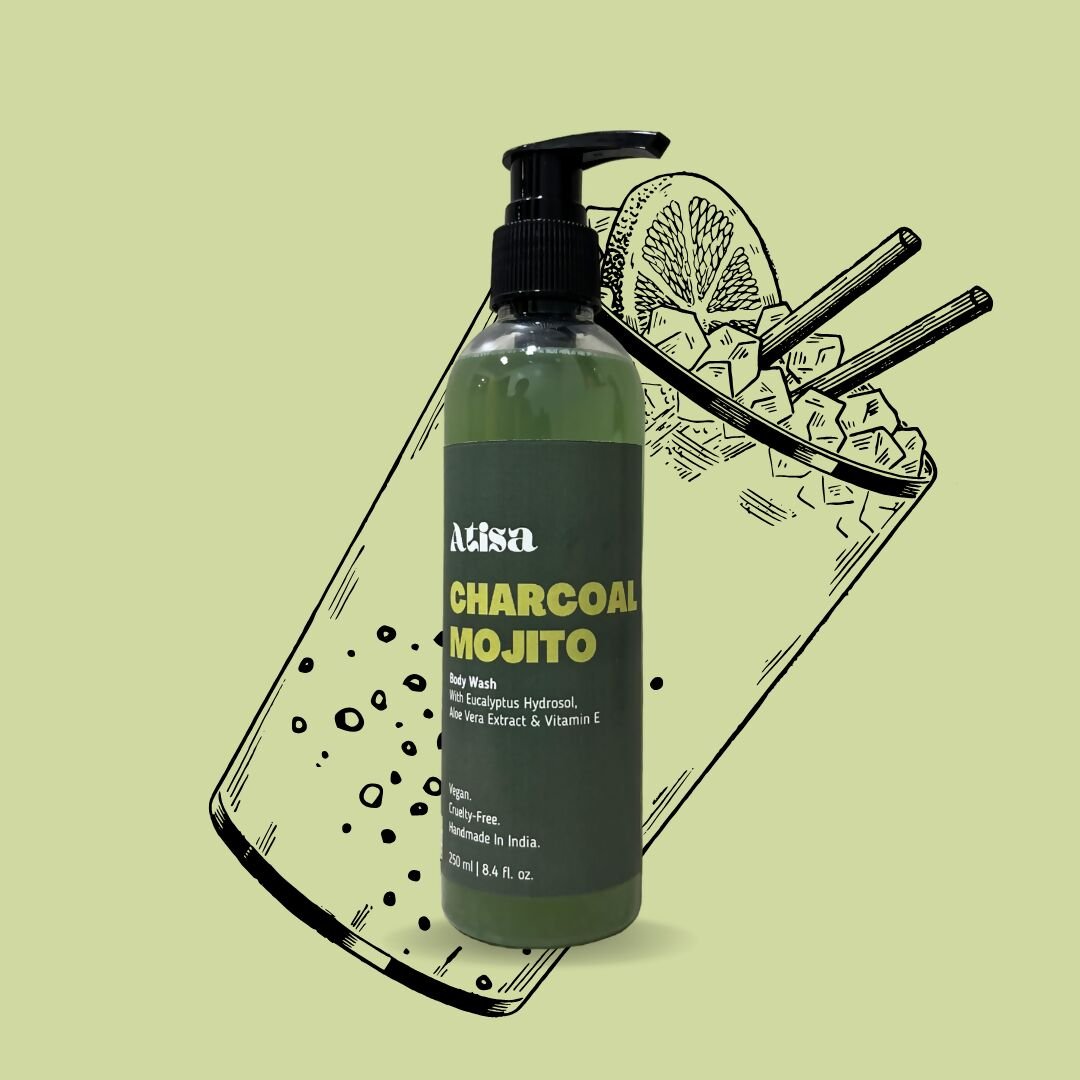 Atisa Charcoal Mojito Body Wash | Swadesiicart