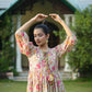 Women's Casual Fashionable Multi Mull Cotton co-ord set - Anya - Swadesiicart
