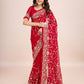 kasee Floral Embroidered Pure Georgette Ready to Wear Saree | Swadesiicart