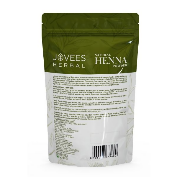 Jovees Mehandi/Henna Powder Controls Hair Fall & Repairs Damaged Hair - Swadesiicart