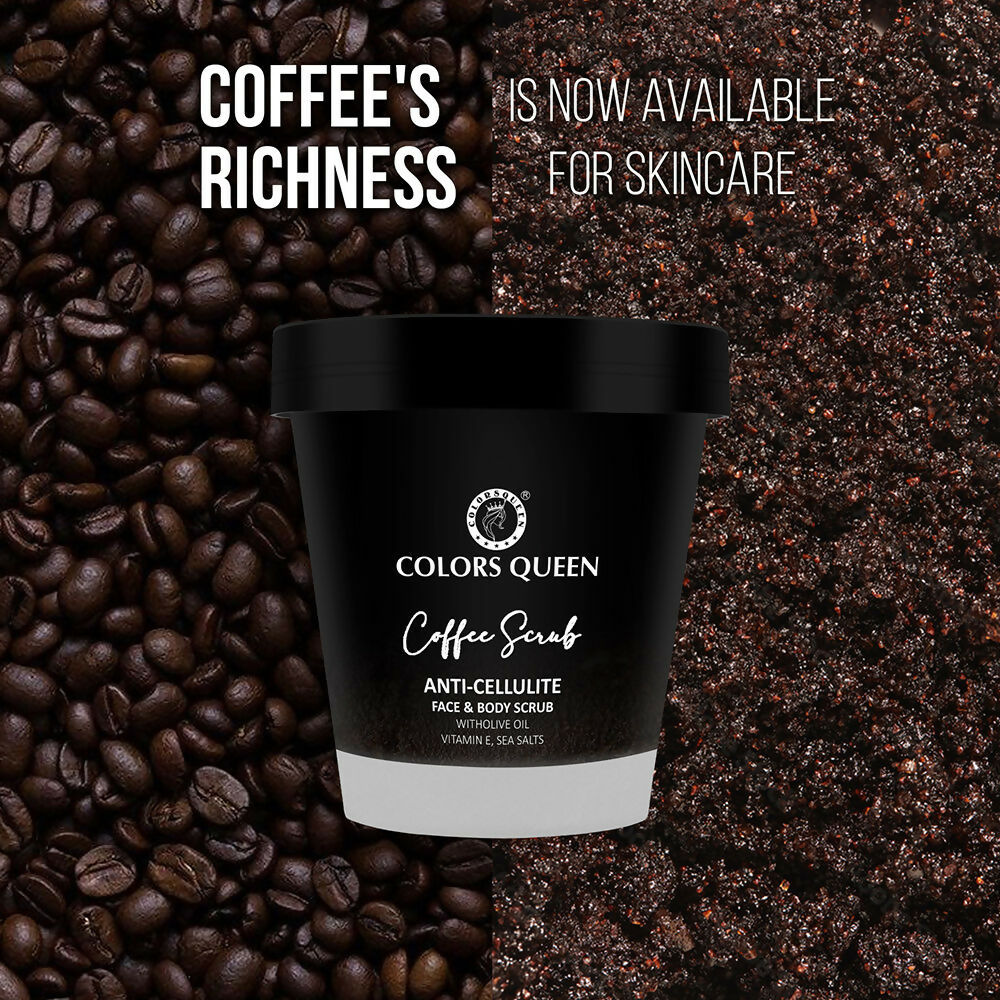 Colors Queen Anti-Cellulite Coffee Face & Body Scrub | Swadesiicart