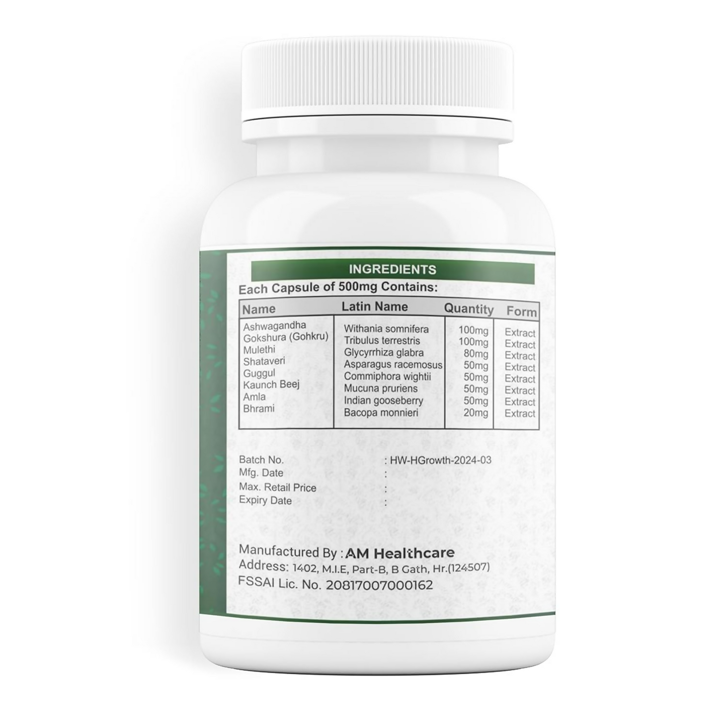 Kayashree Height Growth Capsules Height Increase For Men & Women | Swadesiicart