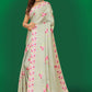 Aayaa Designer Printed Satin Saree - Multi Color