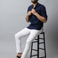Even Apparels Navy blue Color Pure Cotton Men's Kurta With Band Collar (PRT1184) | Swadesiicart