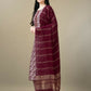 Jyoti Fashion Women's Maroon Rayon Embroidery & Sequence work Kurta with Trouser & Dupatta | Swadesiicart