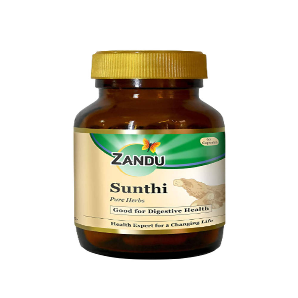 Zandu Sunthi Pure Herbs Capsules Good For Digestive Health | Swadesiicart