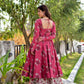 Jyoti Fashion Women's Rani Pink Cotton Silk Heavy Digital Printed Kurta Plazo Set | Swadesiicart