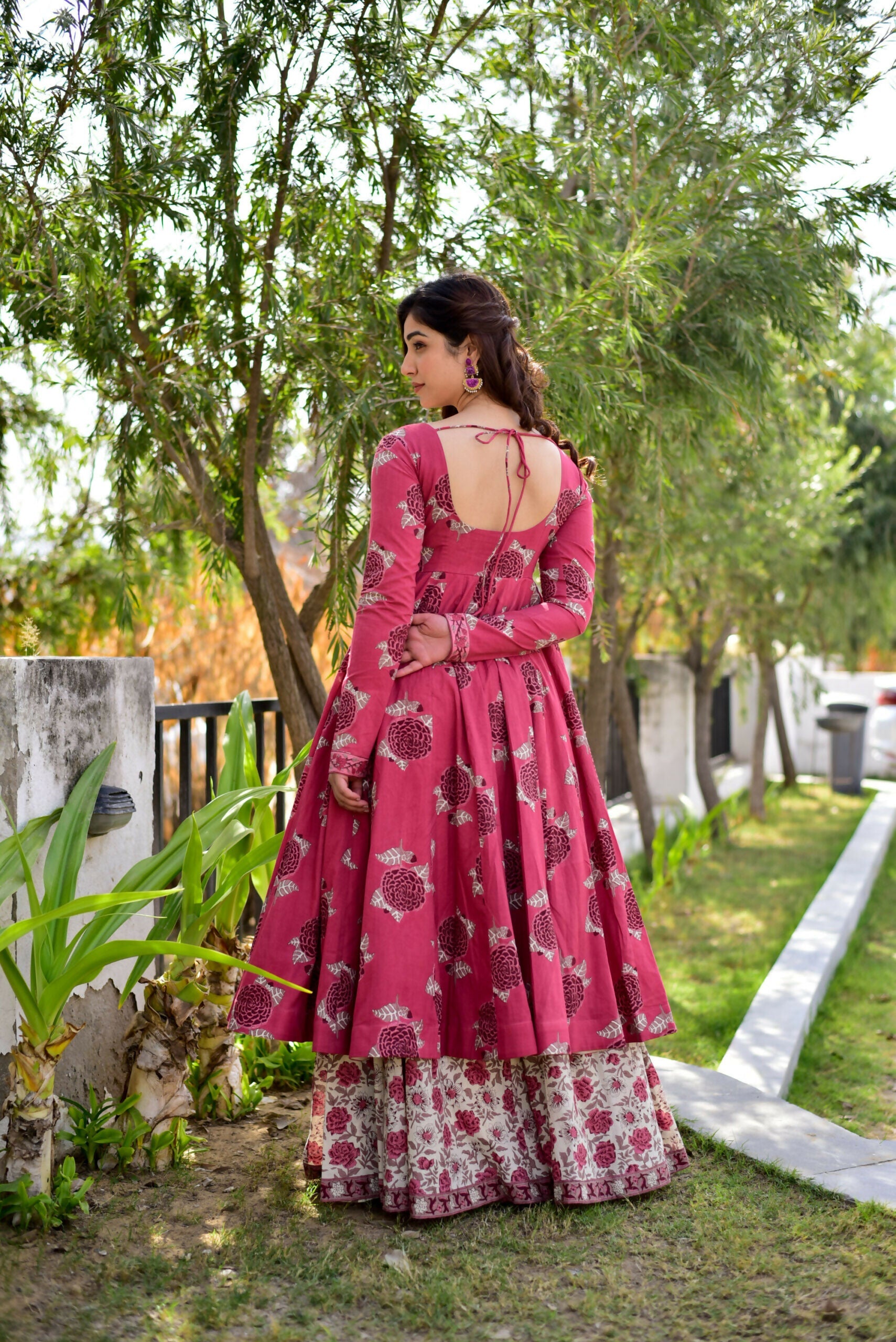 Jyoti Fashion Women's Rani Pink Cotton Silk Heavy Digital Printed Kurta Plazo Set | Swadesiicart