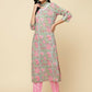 Designer Stylish Pink Cotton Blend Stitched Suit With Dupatta - Tanisha | Swadesiicart