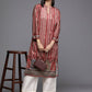 Ahalyaa Women's Traditional wear Kurta - Maroon | Swadesiicart