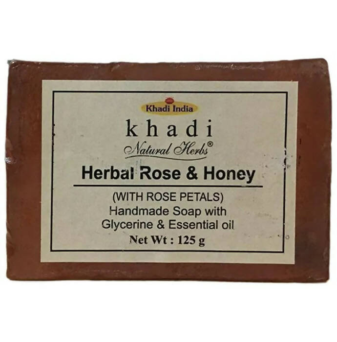 Khadi Natural Herbs Herbal Rose and Honey Soap - Limited Time Offer