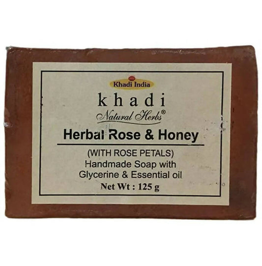 Khadi Natural Herbs Herbal Rose and Honey Soap - Limited Time Offer