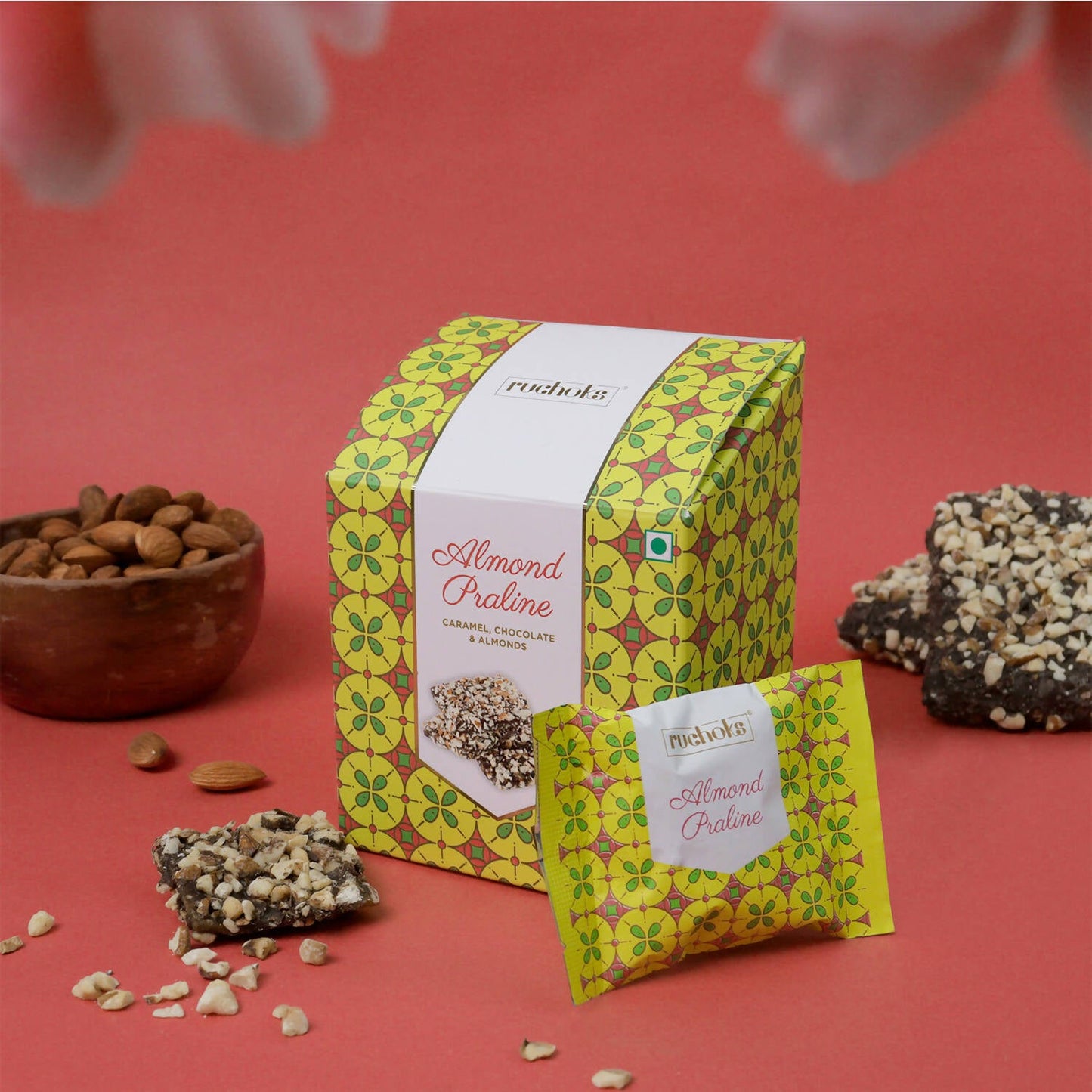 Dibha Ruchoks - Almond Praline Chocolate - Swadesiicart