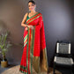 Joban Fashion Green Butti Banarasi Silk Sarees | Swadesiicart