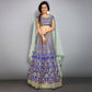 Jyoti Fashion Royal Blue Sequence, Dori & Zari Embroidery Tafeta Silk Lehenga Choli with Dupatta | Swadesiicart