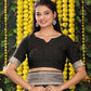 Shree Shyam Fashion Linen Cotton Black Saree