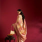 Joban Fashion Cream & Light Pink Plain With Weaving Border Banarasi Silk Sarees | Swadesiicart