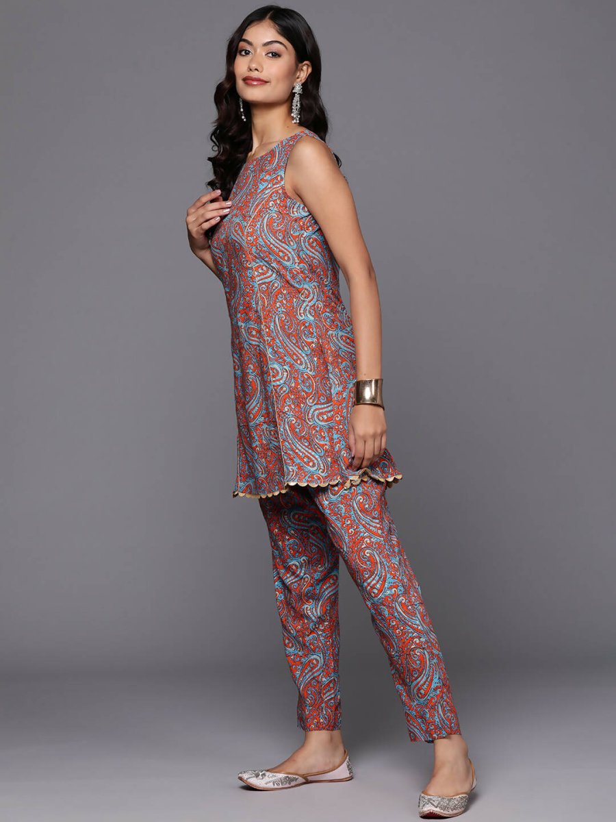 Ahalyaa Women's Traditional Wear Co-ods - Teal Blue