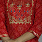 Alvano Printed Stylish A-line Kurti with Sharara set for Women and Girls Rayon (Orange)
