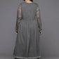 Ahalyaa Women's Traditional wear Kurta Set - Grey | Swadesiicart