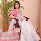 Shree Shyam Fashion The White Loom White Linen Cotton Saree