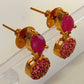 Cute Ruby Earrings | Swadesiicart