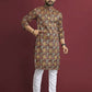 Anaita Multicolour Printed Pure Silk Straight Kurta