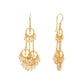 Nuyug 18k Golden Ring Pearl Drops Anti Tarnish Earrings | Swadesiicart