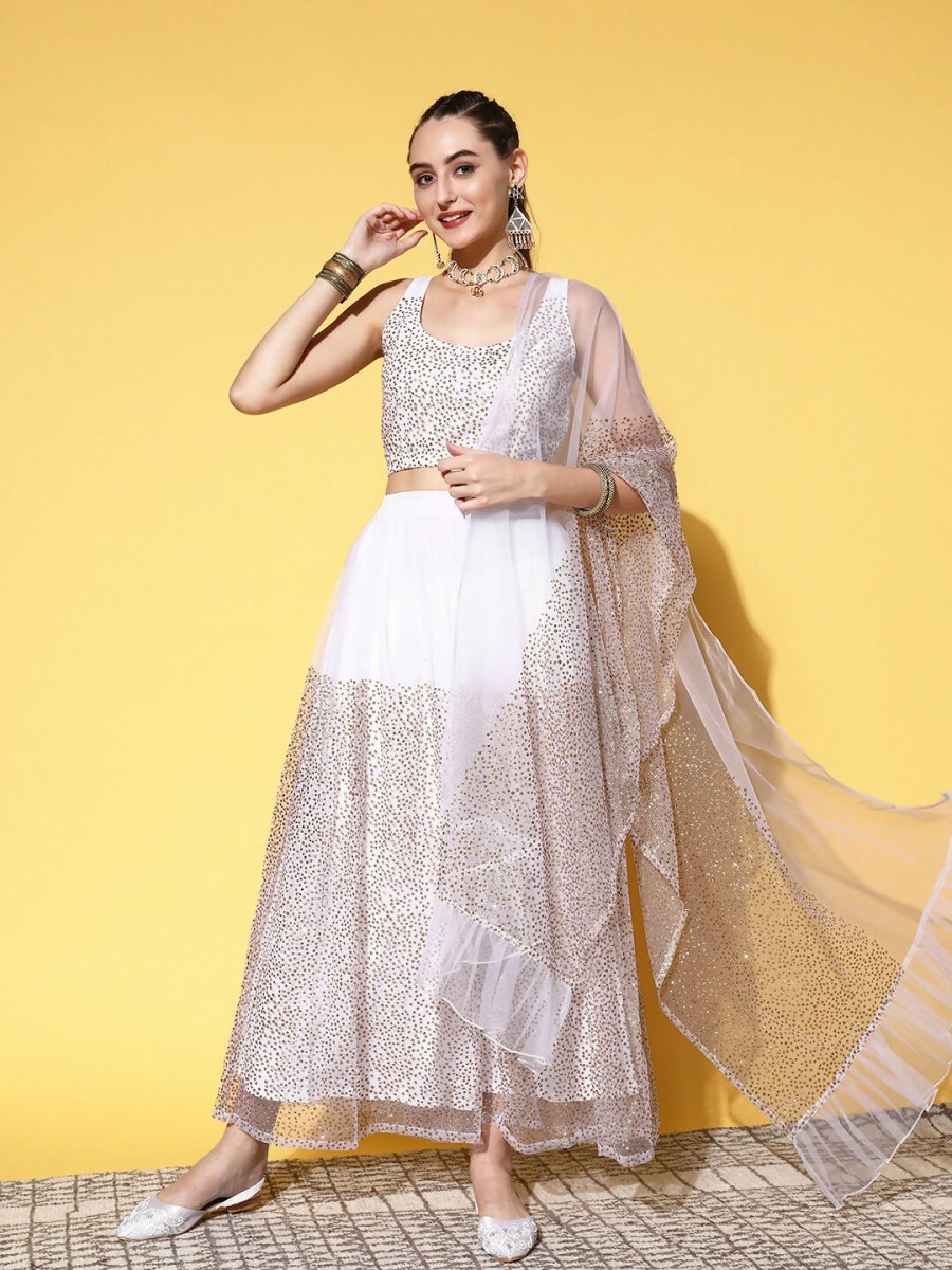Ahalyaa women's wear Traditional wear lehenga choli - White | Swadesiicart