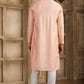 Raivat Ethnic Banarasi Art Silk Mirror Work Kurta Pajama In Pink Colour | Swadesiicart