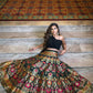 Black Banarasi Silk Lehenga Choli for Women, Ready to Wear Stitched Lengha Choli for Party by Infinity Export | Swadesiicart