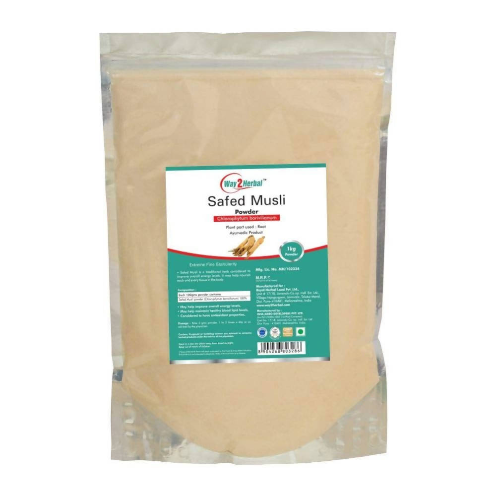 Way2herbal Safed Musli Powder | Swadesiicart