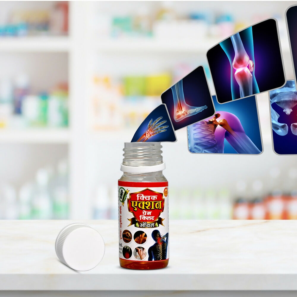 Action Pharma Quick Action Pain Killer Oil | Swadesiicart